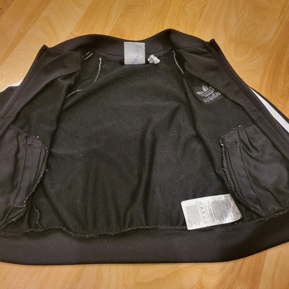 Adidas Black Baby Track Zip Up Jacket Size 12 months - Picture 7 of 7